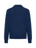 Maglia polo con scollo a V e polsini a costine