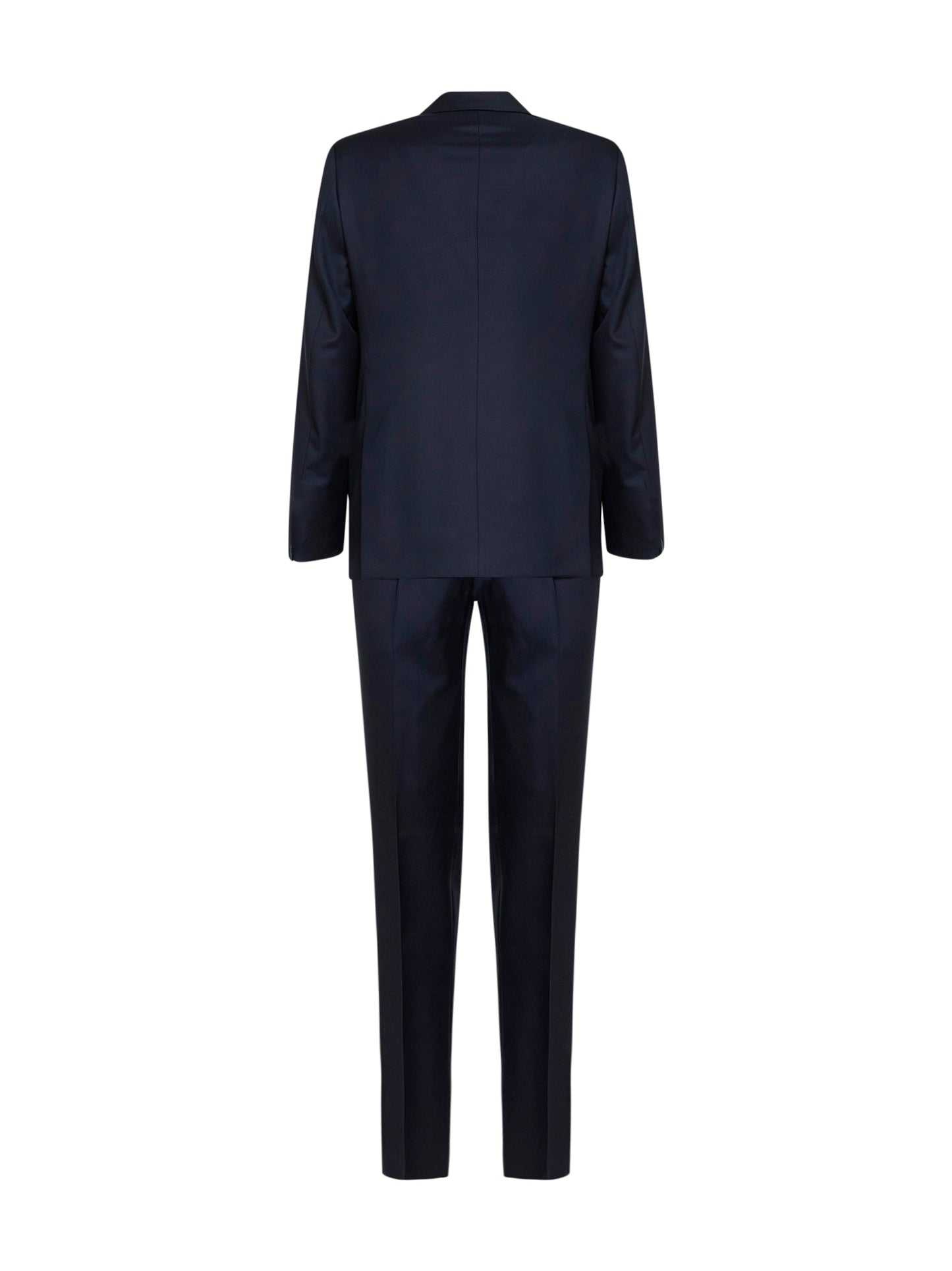 Abito monopetto in lana vergine blu