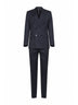 Grey virgin wool Positano double-breasted suit