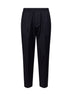 Dark navy virgin wool Tokio tapered trousers