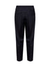 Dark navy virgin wool Tokio tapered trousers
