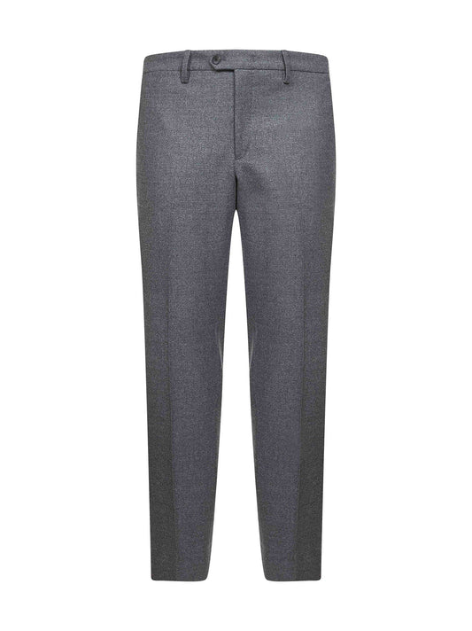 Grey Loro Piana stretch flannel Montaigne trousers