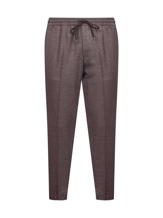 Brown Loro Piana stretch flannel Montecarlo trousers