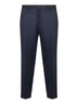 Blue wool and cashmere flannel Tiberio trousers