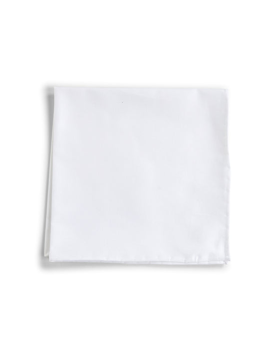 Pochette da taschino in cotone bianco