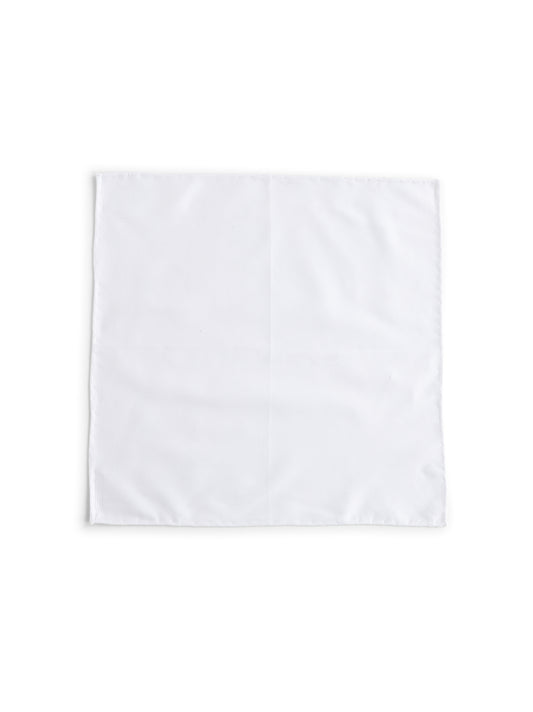 Pochette da taschino in cotone bianco