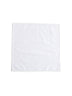White cotton pocket square