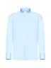 Light blue cotton twill classic shirt