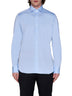 Light blue cotton twill classic shirt