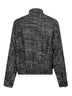 Black and white Lee wool boucle bomber jacket