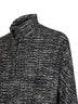 Black and white Lee wool boucle bomber jacket