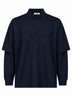 Maglione Zack con doppia manica in lana blu