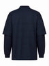 Maglione Zack con doppia manica in lana blu