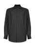 Camicia con stampa pied de poule Keanu in grigio