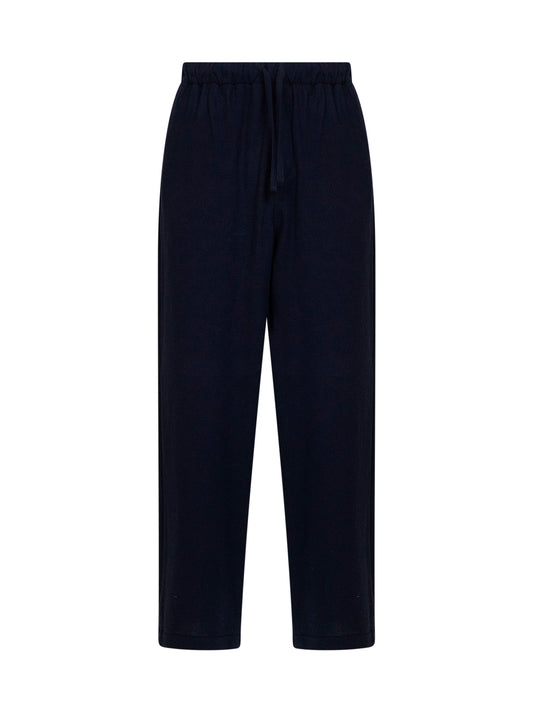 Blue ian cashmere wool jogger fit trousers