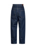 Jeans a gamba dritta in cotone blu