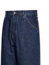 Jeans a gamba dritta in cotone blu