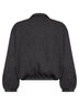 Dark grey Alva half-zip crop sweatshirt