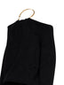 Maglione con spalle scoperte con collana in nero