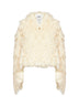 White zip-up Christy wool jacket