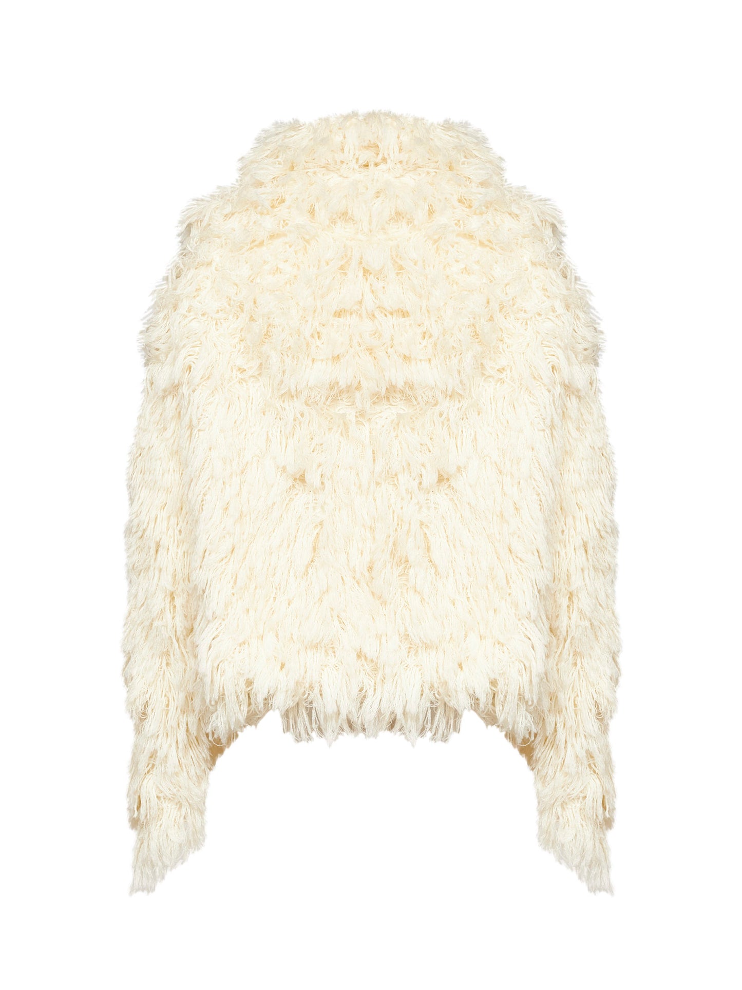 White zip-up Christy wool jacket