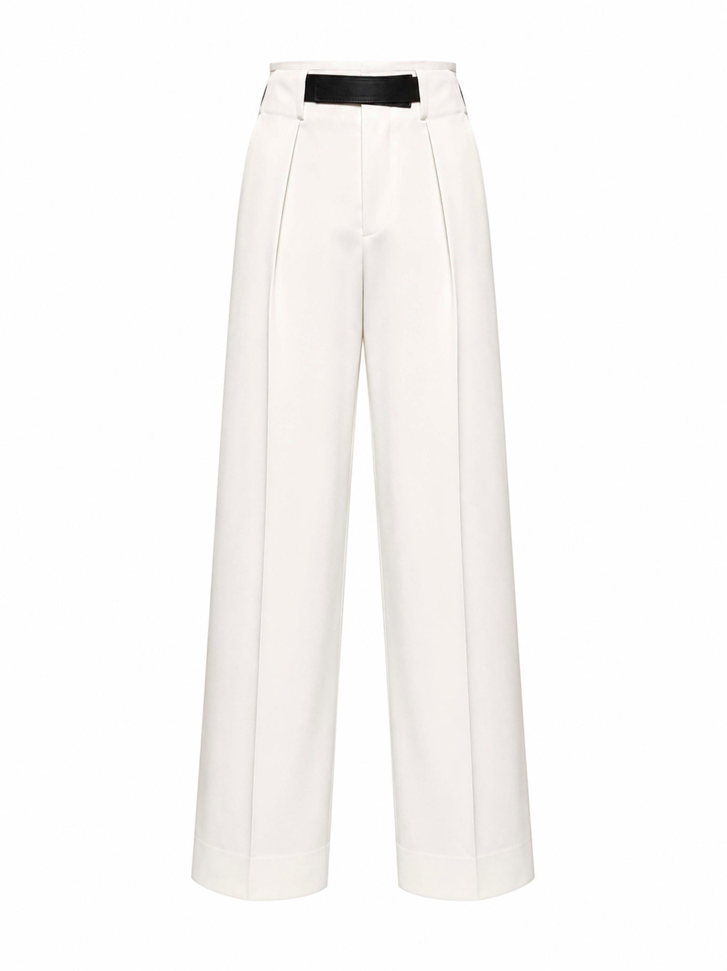 White Ronda wide-leg trousers