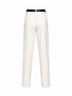 White Ronda wide-leg trousers