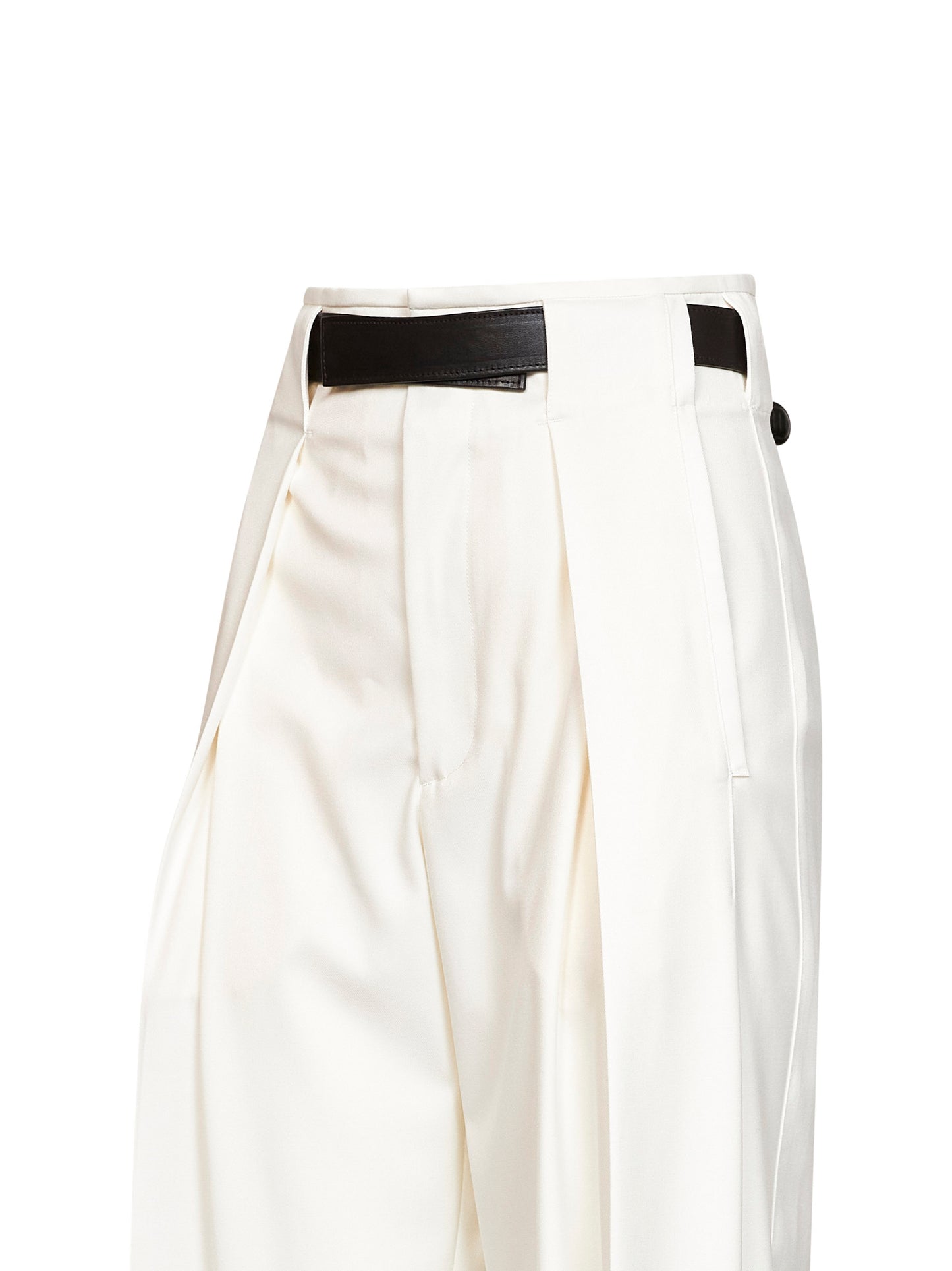 White Ronda wide-leg trousers