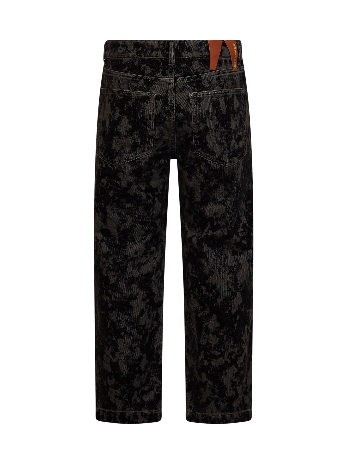 Jeans crop a gamba dritta Lizzie in nero