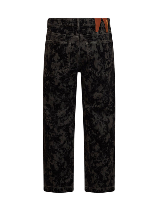 Black Lizzie cropped straight-leg jeans