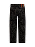 Jeans crop a gamba dritta Lizzie in nero