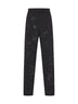 Dark steel canvas embroidered tailored trousers