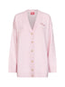Pink wool and alpaca blend knit M-Areela cardigan