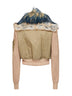 Bomber G-Ustav in cotone organico stretch e nylon riciclato kaki