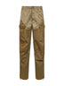 Khaki stretch cotton and nylon P-Parker cargo trousers