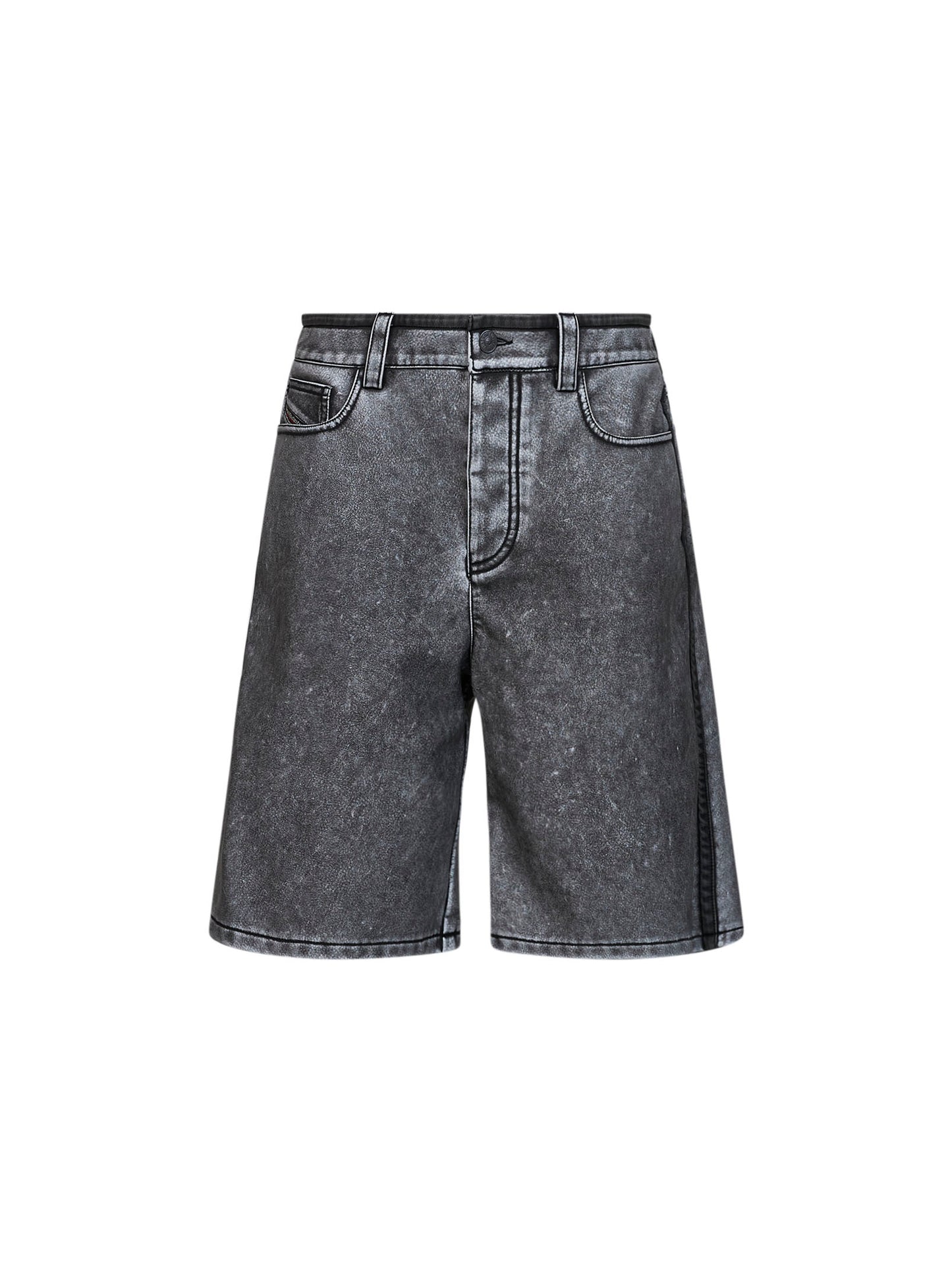 Bermuda P-Arlor in PU grigio<BR/>