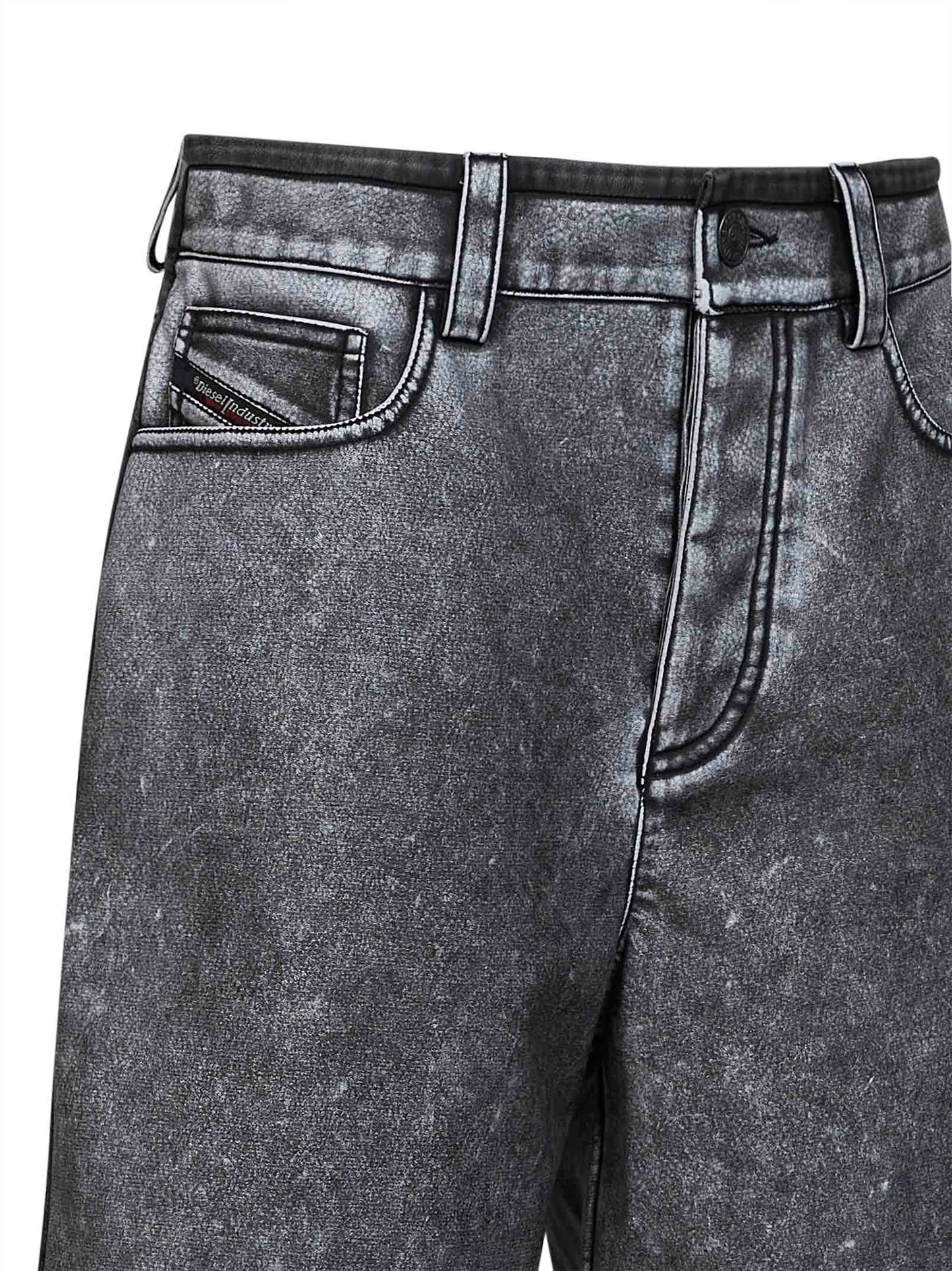 Bermuda P-Arlor in PU grigio<BR/>