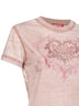 T-shirt T-Ila-Aa1 in jersey con strass rosa