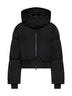 Black W-Peyt-Short-New-Wd hooded down jacket