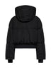 Black W-Peyt-Short-New-Wd hooded down jacket