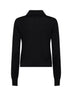 Black silk and cotton knit M-Lilli polo shirt