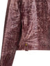 Cognac textured leather L-Unatic-T1 biker jacket