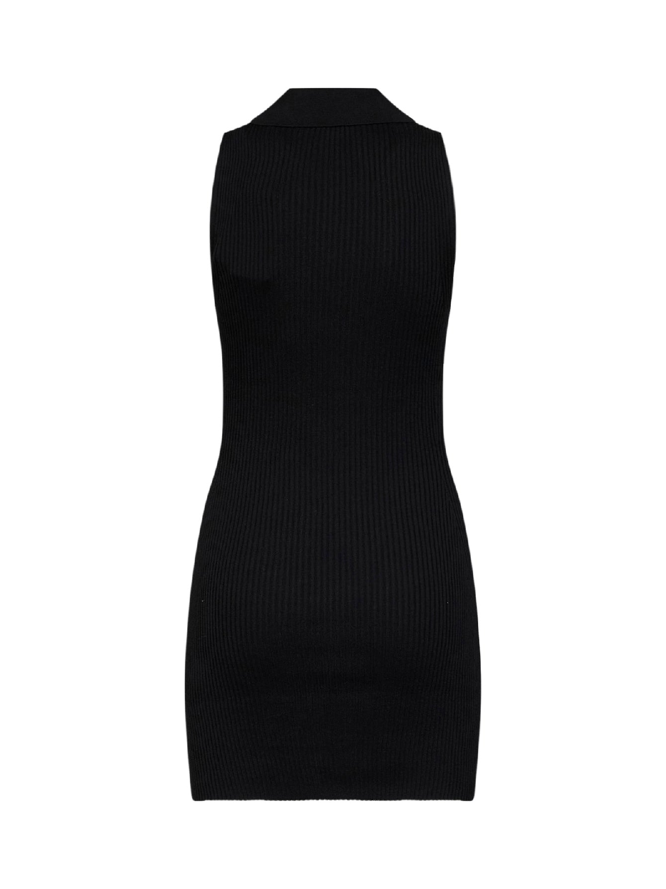 Miniabito M-Lilma in maglia a costine nera