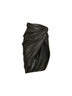 Green O-Dasli draped midi skirt with slit