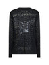 T-shirt stampata con strass T-Edro-Crt-Ls-C in jersey nero