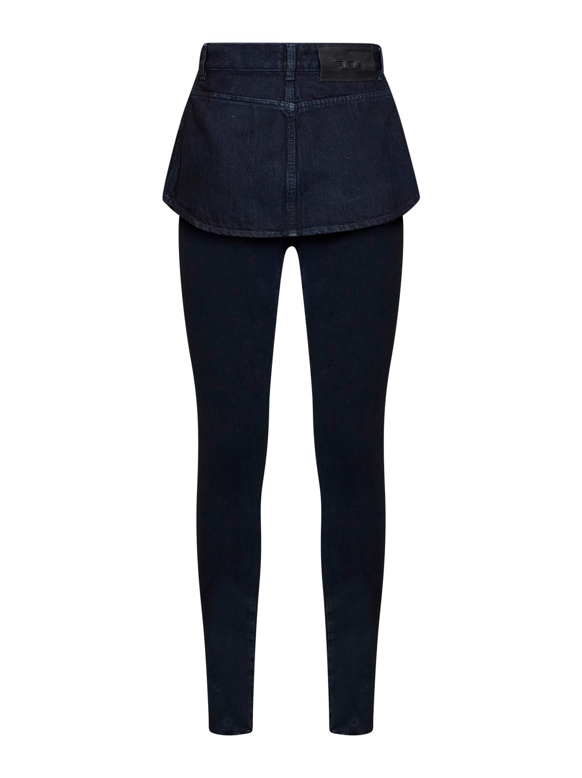 Jeans skinny a vita media D-Spika-Fsj2 in denim blu