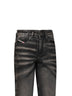 Black denim D-Liet-Fsj regular mid-rise jeans