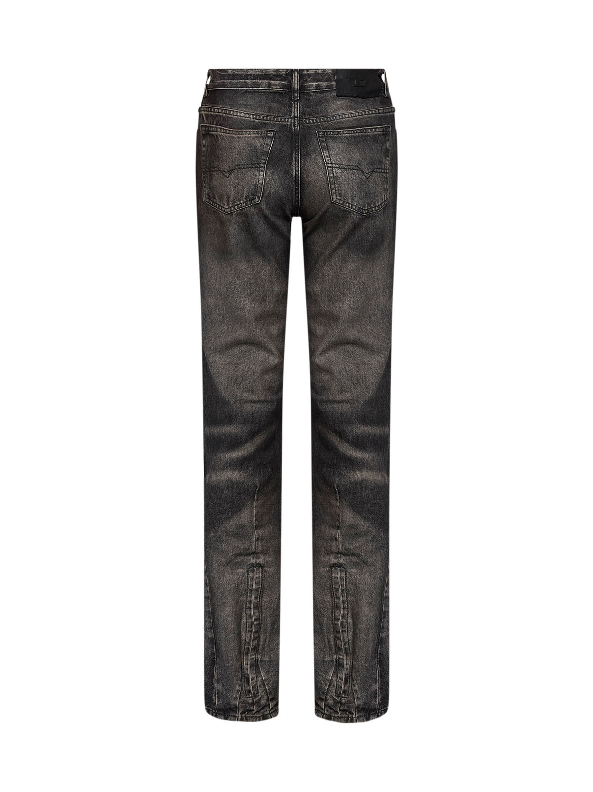 Black denim D-Liet-Fsj regular mid-rise jeans