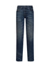 Jeans regular a vita media D-Liet-Fsj1 in denim blu