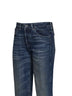 Jeans regular a vita media D-Liet-Fsj1 in denim blu
